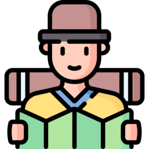 Person with map and backpack